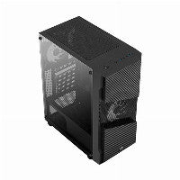 Aerocool Menace Saturn RGB ATX Mid Tower Black with Tempered Glass Side Panel and USB 3.2 Gen 1 Type-A
