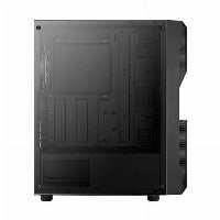 Aerocool Menace Saturn RGB ATX Mid Tower Black with Tempered Glass Side Panel and USB 3.2 Gen 1 Type-A