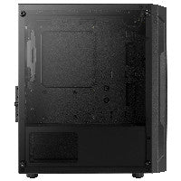 Aerocool Trinity Mini V2 MicroATX Mini Tower Black Tempered Glass Side Panel