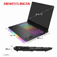 HP HyperX OMEN MAX 16 inch Gaming Laptop PC 16-ak1091ng Copilot+ PC AMD Ryzen AI 9 40,6 cm (16") 2.5K 32 GB DDR5-SDRAM NVIDIA GeForce RTX 5080 Wi-Fi 7 (802.11be) Windows 11 Home Schwarz