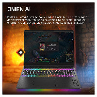 HP HyperX OMEN MAX 16 inch Gaming Laptop PC 16-ak1091ng Copilot+ PC AMD Ryzen AI 9 40,6 cm (16") 2.5K 32 GB DDR5-SDRAM NVIDIA GeForce RTX 5080 Wi-Fi 7 (802.11be) Windows 11 Home Schwarz