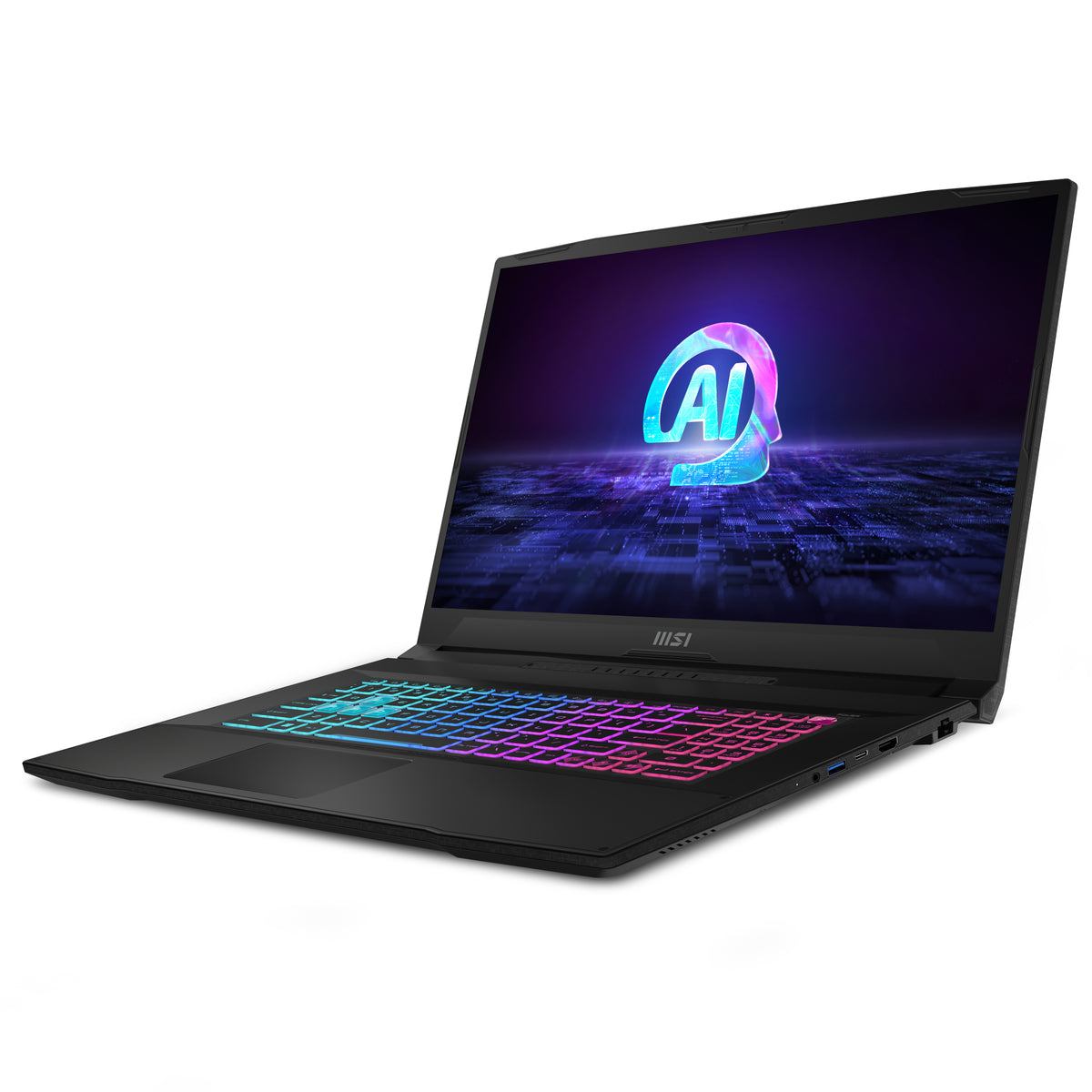 MSI Katana A17 AI B8VF-866 AMD Ryzen™ 7 8845HS Ordinateur portable 43,9 cm (17.3") Full HD 16 Go DDR5-SDRAM 1 To SSD NVIDIA GeForce RTX 4060 Wi-Fi 6E (802.11ax) Windows 11 Home Noir