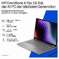 HP DH9A4EA laptop Copilot+ PC AMD Ryzen AI 5 40,6 cm (16") Touchscreen 2K 16 GB LPDDR5x-SDRAM 512 GB SSD Wi-Fi 7 (802.11be) Windows 11 Home Silber