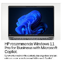 HP E01ZMET laptop Intel Core 5 35,6 cm (14") WUXGA 16 GB LPDDR5x-SDRAM 512 GB SSD Wi-Fi 7 (802.11be) Windows 11 Pro AI PC Silber