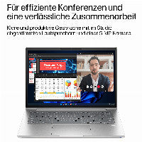 HP E02CZET laptop Intel Core 7 350 35,6 cm (14") WUXGA 32 GB LPDDR5x-SDRAM 1 TB SSD Wi-Fi 7 (802.11be) Windows 11 Pro AI PC Silber
