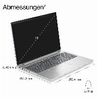 HP EliteBook 6 G2a AI AMD Ryzen™ 7 PRO PRO 250 Laptop 40,6 cm (16") WUXGA 32 GB LPDDR5x-SDRAM 1 TB SSD Wi-Fi 7 (802.11be) Windows 11 Pro Silber