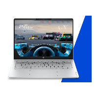 HP OmniBook 3 14-hz0155ng Next Gen AI Copilot+ PC Snapdragon X1-26-100 Laptop 35,6 cm (14") 2K 16 GB LPDDR5x-SDRAM 512 GB SSD Wi-Fi 6E (802.11ax) Windows 11 Home Silber