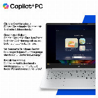 HP OmniBook 3 14-hz0155ng Next Gen AI Copilot+ PC Snapdragon X1-26-100 Laptop 35,6 cm (14") 2K 16 GB LPDDR5x-SDRAM 512 GB SSD Wi-Fi 6E (802.11ax) Windows 11 Home Silber
