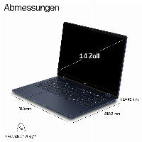 HP OmniBook X Flip 2-in-1 Next Gen AI 14-kc0171ng Copilot+ PC AMD Ryzen AI 7 445 Hybrid (2-in-1) 35,6 cm (14") Touchscreen 2K 16 GB LPDDR5x-SDRAM 512 GB SSD Wi-Fi 7 (802.11be) Windows 11 Home Blau