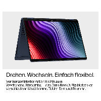 HP OmniBook X Flip 2-in-1 Next Gen AI 14-kc0171ng Copilot+ PC AMD Ryzen AI 7 445 Hybrid (2-in-1) 35,6 cm (14") Touchscreen 2K 16 GB LPDDR5x-SDRAM 512 GB SSD Wi-Fi 7 (802.11be) Windows 11 Home Blau