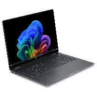 HP DF7H8EA laptop Copilot+ PC Intel Core Ultra 7 356H 40,6 cm (16") Touchscreen 3K 32 GB LPDDR5x-SDRAM 1 TB SSD Wi-Fi 7 (802.11be) Windows 11 Home Schwarz, Grau