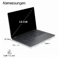 HP DF7H8EA laptop Copilot+ PC Intel Core Ultra 7 356H 40,6 cm (16") Touchscreen 3K 32 GB LPDDR5x-SDRAM 1 TB SSD Wi-Fi 7 (802.11be) Windows 11 Home Schwarz, Grau