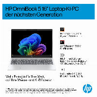 HP DF7B4EA laptop Copilot+ PC AMD Ryzen AI 5 330 40,6 cm (16") 2K 16 GB LPDDR5x-SDRAM 512 GB SSD Wi-Fi 6 (802.11ax) Windows 11 Home Silber