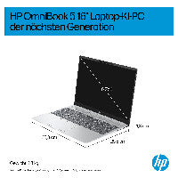 HP DF7B4EA laptop Copilot+ PC AMD Ryzen AI 5 330 40,6 cm (16") 2K 16 GB LPDDR5x-SDRAM 512 GB SSD Wi-Fi 6 (802.11ax) Windows 11 Home Silber