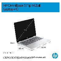 HP DF7A0EA laptop Intel Core 5 120U 35,6 cm (14") Touchscreen 2K 16 GB LPDDR5-SDRAM 512 GB SSD Wi-Fi 6 (802.11ax) Windows 11 Home Silber