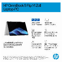 HP DF7A0EA laptop Intel Core 5 120U 35,6 cm (14") Touchscreen 2K 16 GB LPDDR5-SDRAM 512 GB SSD Wi-Fi 6 (802.11ax) Windows 11 Home Silber