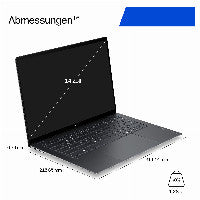 HP DF7A4EA laptop Copilot+ PC Intel Core Ultra 7 356H 35,6 cm (14") Touchscreen 3K 32 GB LPDDR5x-SDRAM 1 TB SSD Wi-Fi 7 (802.11be) Windows 11 Pro Schwarz, Grau