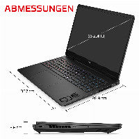 HP DF7C0EA laptop AMD Ryzen™ 9 8940HX 40,6 cm (16") 2.5K 24 GB DDR5-SDRAM NVIDIA GeForce RTX 5070 Wi-Fi 6 (802.11ax) Windows 11 Home Schwarz