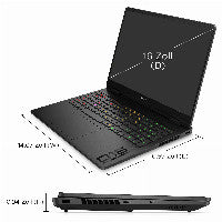 HP DF7B5EA laptop Intel Core Ultra 7 255H 40,6 cm (16") 2K 16 GB DDR5-SDRAM 512 GB SSD NVIDIA GeForce RTX 5050 Wi-Fi 6 (802.11ax) FreeDOS AI PC Schwarz