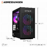 HP DU9U7EA PC/Workstation AMD Ryzen™ 7 9800X3D 32 GB DDR5-SDRAM 1 TB SSD Windows 11 Home Tower Schwarz