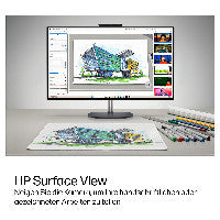 HP OmniStudio X All-in-One Desktop Next Gen AI 27-cx0452ng PC Copilot+ PC Intel Core Ultra 5 325 68,6 cm (27") 2560 x 1440 Pixel All-in-One-PC 24 GB DDR5-SDRAM 1 TB SSD Windows 11 Home Wi-Fi 7 (802.11be) Schwarz, Grau