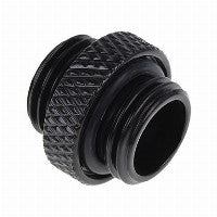 K Alphacool Eiszapfen Doppelnippel G1/4 AG auf G1/4 AG (schwarz, für weiche Schläuche (PVC, Silikon, Neoprene))
