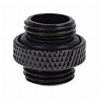 K Alphacool Eiszapfen Doppelnippel G1/4 AG auf G1/4 AG (schwarz, für weiche Schläuche (PVC, Silikon, Neoprene))