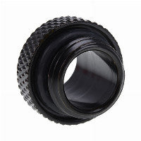 K Alphacool Eiszapfen Doppelnippel G1/4 AG auf G1/4 AG (schwarz, für weiche Schläuche (PVC, Silikon, Neoprene))