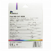 Inter-Tech Lüfter 140*140*25 ARGUS RS-141 RGB,26 RGB-LEDs retail