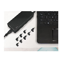 Logilink Notebook power supply, 90 W, incl. 9 tips, compact, black