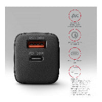 AXAGON ACU-PQ20 wall charger QC3.0/AFC/FCP + PD type-C, 20 W - schwarz