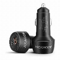 AXAGON PWC-PQ48 Auto Ladegerät, USB-C mit Powe Delivery 3, USB-A mit Quick Charge 4+ - schwarz