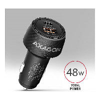 AXAGON PWC-PQ48 Auto Ladegerät, USB-C mit Powe Delivery 3, USB-A mit Quick Charge 4+ - schwarz