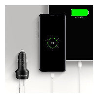 AXAGON PWC-PQ48 Auto Ladegerät, USB-C mit Powe Delivery 3, USB-A mit Quick Charge 4+ - schwarz