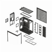 HAVN HS 420 PC-Gehäuse, Midi-Tower, E-ATX, Tempered Glass - schwarz