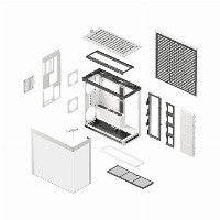 HAVN HS 420 PC-Gehäuse, Midi-Tower, E-ATX, Tempered Glass - weiß