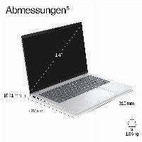 HP EB6 G2Q 14 WUXGA SNAP_X2P42100 16GB 512GB W11P 2/2/2 Copilot+ PC Laptop 35,6 cm (14") LPDDR5x-SDRAM SSD Wi-Fi 7 (802.11be) Windows 11 Pro Silber