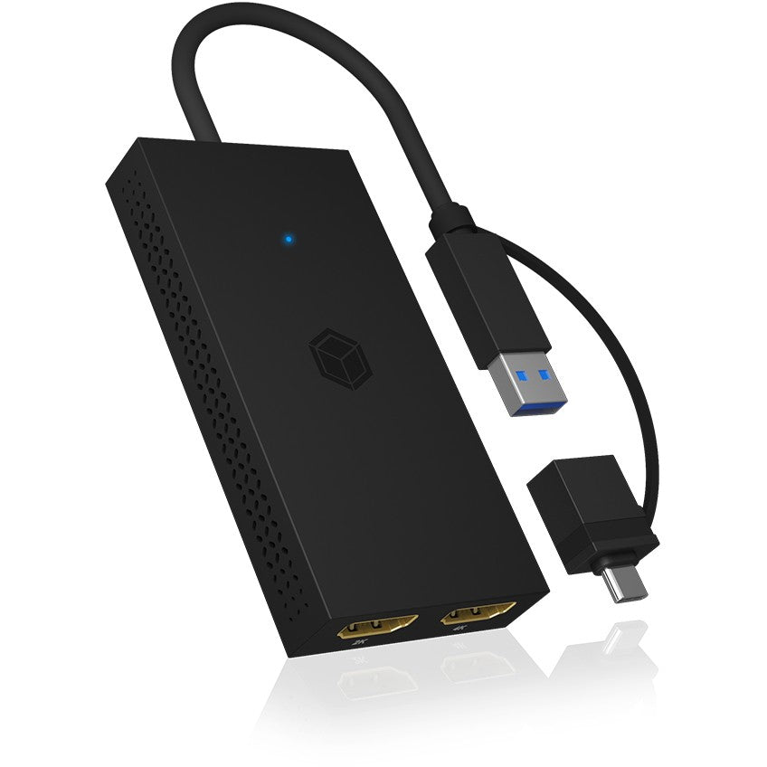 Splitter 2xHDMI > USB (BU-ST) + USB > USB-C (BU-ST) Adapter ICY BOX Black