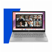 HP DN8Z5EA laptop MediaTek Chromebook 35,6 cm (14") HD 8 GB LPDDR5-SDRAM Wi-Fi 6 (802.11ax) ChromeOS Silber