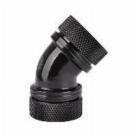 K Thermaltake Pacific PETG Tube 45-Degree dual compression 16mm OD - Black