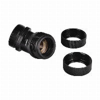 K Thermaltake Pacific PETG Tube 45-Degree dual compression 16mm OD - Black