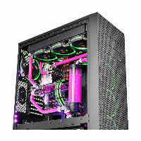 K Thermaltake Pacific PETG Tube 45-Degree dual compression 16mm OD - Black