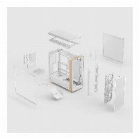 Fractal Design Summit - Chalk White TG Clear Tint