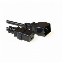 ACT Stromkabel C19 - C20 schwarz 3 m