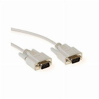 ACT Serial printercable 9-pin D-sub male - 9-pin D-sub male 1.8 m Serien-Kabel Elfenbein 1,8 m 9 pin D-sub male