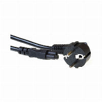 ACT Stromkabel Netzstecker CEE 7/7 Stecker (abgewinkelt) - C5 schwarz 10 m