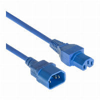 ACT Stromkabel C14 - C15 blau 0,6 m