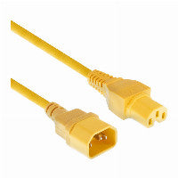 ACT Stromkabel C14 - C15 gelb 1,5 m