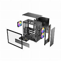 Mid FLUX Rear ATX/M-ATX/M-ITX Unspecified BK Retail Midi/Minitower ATX
