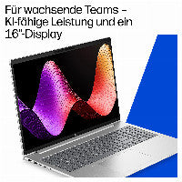 HP E04G3ET laptop Intel Core 7 350 40,6 cm (16") WUXGA 32 GB LPDDR5x-SDRAM 1 TB SSD Wi-Fi 7 (802.11be) Windows 11 Pro AI PC Silber